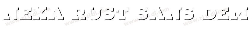 Nexa Rust Sans Demo字体转换